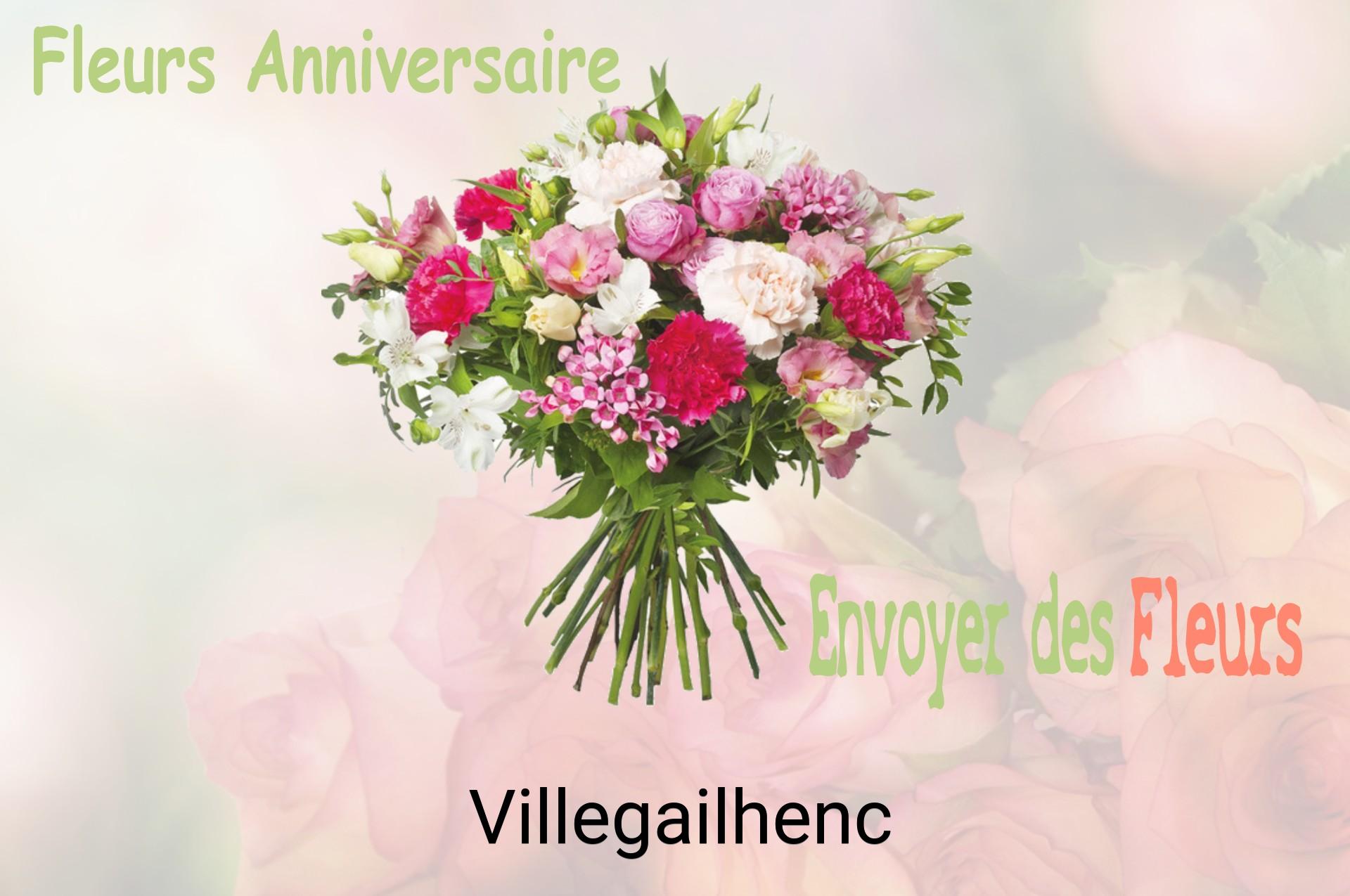 Bouquet de fleurs d’anniversaire livré à Villegailhenc