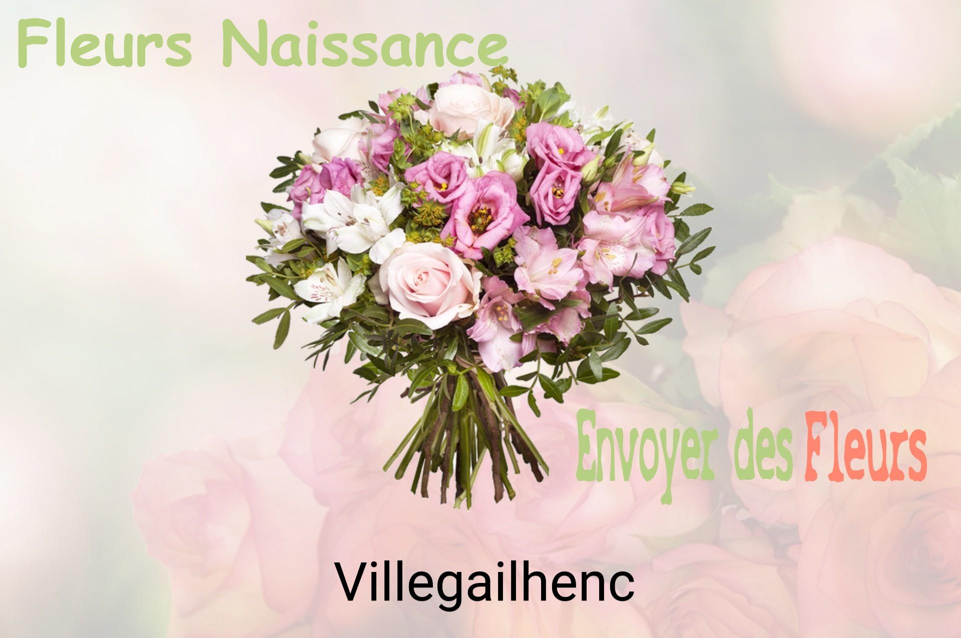 Bouquet de fleurs de naissance livré à Villegailhenc